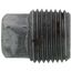 3/8" Black Steel Square Head Solid Pipe Plug