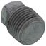 3/8" Black Steel Square Head Solid Pipe Plug