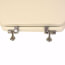 Deluxe Molded Wood Elongated Toilet Seat w/ Chrome Hinge - White