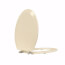 Deluxe Molded Wood Elongated Toilet Seat w/ Chrome Hinge - White