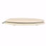 Deluxe Molded Wood Elongated Toilet Seat w/ Chrome Hinge - White