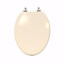 Deluxe Molded Wood Elongated Toilet Seat w/ Chrome Hinge - White