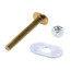1/4" x 2-1/4" Closet Bolts w/ Oval Washer (box of 100 each)