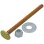 1/4" x 3-1/2" Closet Bolts w/ Round Washer (box of 100 each)