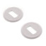 Round White Bolt Cap w/ Washer (box of 50 pairs)