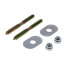 1/4" x 2-1/2" Brass Plated Closet Screws w/ Oval Washer (box of 50 pairs)