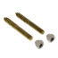 5/16" x 2-1/2" Brass Closet Screws w/ Round Washer (box of 50 pairs)