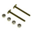 1/4" x 2-1/4" Brass Closet Bolt - Elite Packs (box of  50 pairs)