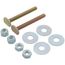 1/4" x 2-1/4" Brass Plated Closet Bolt - Elite Packs (box of  50 pairs)