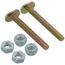 1/4" x 2-1/4" Brass Plated Closet Bolt - Elite Packs (box of  50 pairs)
