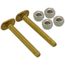1/4" x 2-1/4" Brass Closet Bolt - Elite Packs (box 50 pairs)
