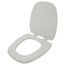 Deluxe Molded Wood Toilet Seat, Round Closed Square Front w/ Cover