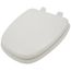 Deluxe Molded Wood Toilet Seat, Round Closed Square Front w/ Cover