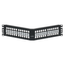 Angled Quickport, Patch Panel, 48"port, 2RU (Black)