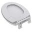 EZ Close Premium Plastic Seat, Round Closed Front w/ Cover, White