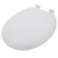 EZ Close Premium Plastic Seat, Round Closed Front w/ Cover, White