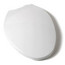 Premium Molded Wood Elongated Anti-Microbial Toilet Seat w/ Closed Front - White