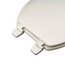 White Elongated Deluxe Molded Wood Toilet Seat