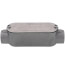 1/2" Threaded C Type Rigid Conduit Body w/ Cover - Aluminum
