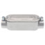 1/2" EMT & Rigid Combo C Aluminum Conduit Body w/ Cover & Gasket