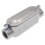 1/2" EMT & Rigid Combo C Aluminum Conduit Body w/ Cover & Gasket