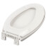 EZ Close Deluxe Plastic Elongated Closed Front Toilet Seat - White