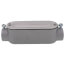 3/4" EMT & Rigid Combo C Type Conduit Body w/ Cover and Gasket - Aluminum