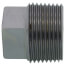 1" 3000# A105N Carbon Steel Solid Square Head Plug (NPT)