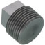 1" 3000# A105N Carbon Steel Solid Square Head Plug (NPT)
