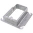 4" Square Single Gang Device Ring, 1-1/4" Raised