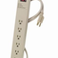 1449 3rd Edition, 125V 15A SuRGe Protected, 6-Outlet Strip w/Switch, 1520 Joules, 6 Feet 14-3 SJT Cord Length, Plastic Housing ( Beige)