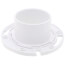 3" x 4" Plumbfit PVC Closet Flange w/ Plastic Swivel Ring Less Knockout 