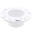 3" x 4" Plumbfit PVC Closet Flange w/ Plastic Swivel Ring Less Knockout 