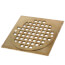 4-1/4" Cast Square Coverall Strainer (Chrome Plated)