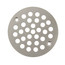 4-1/4" Satin Nickel PVD Round Cast Coverall Shower Drain Strainer