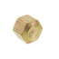 (61C-6) 3/8" OD Brass Compression Cap (Lead Free)