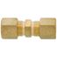 (62-4) 1/4" OD Brass Compression Union, Lead Free