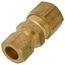 (62R-86) 1/2" x 3/8" OD Brass Compression Union (Lead Free)