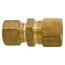 (62R-86) 1/2" x 3/8" OD Brass Compression Union (Lead Free)