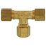 (64-4) 1/4" OD Brass Compression Tee, Lead Free