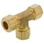 (64-6) 3/8" OD Brass Compression Tee (Lead Free)