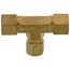 (64-664) 3/8" x 3/8" x 1/4" OD Brass Compression Tee, Lead Free