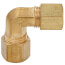 (65-4) 1/4" OD Brass Compression Elbow, Lead Free