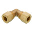 (65-6) 3/8" OD Brass Compression Elbow, Lead Free