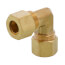 (65-6) 3/8" OD Brass Compression Elbow, Lead Free