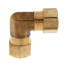 (65-10) 5/8" OD Brass Compression Elbow, Lead Free