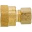 (66-68) 3/8" OD x 1/2" FIP Brass Compression Connector (Lead Free)