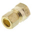 (66-88) 1/2" OD x 1/2" FIP Brass Compression Connector, Lead Free