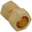 (66-1412) 7/8" OD x 3/4" FIP Brass Compression Connector (Lead Free)