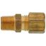 (68-42) 1/4" OD x 1/8" MIP Brass Compression Connector (Lead Free)